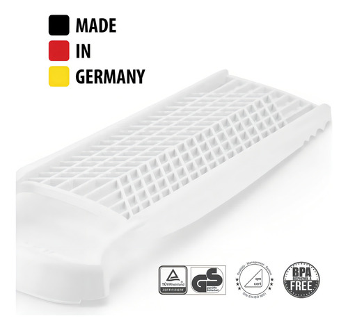 Rallador De Verduras Fino Grueso 2 En 1 Borner Reibe Power Color Blanco