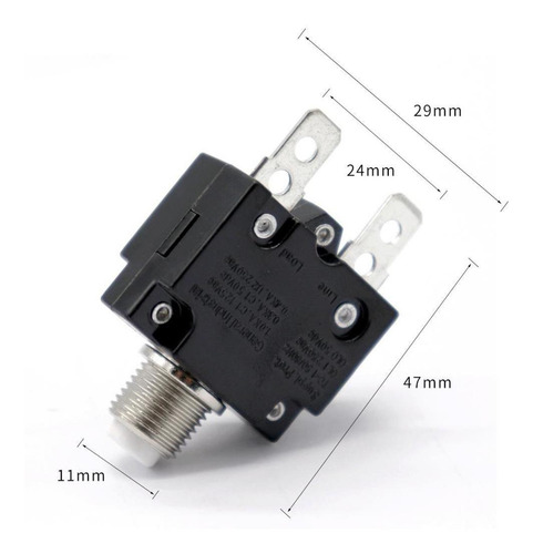 2x Interruptor Protector De Sobrecarga Del Disyuntor Fusible
