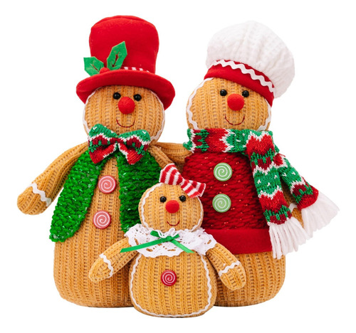 Pão De Gengibre Natal Com Tema Adorável, Chapéu,muito Mais