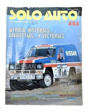 Revista Solo Auto N°49, Mes Diciembre, Año 1986