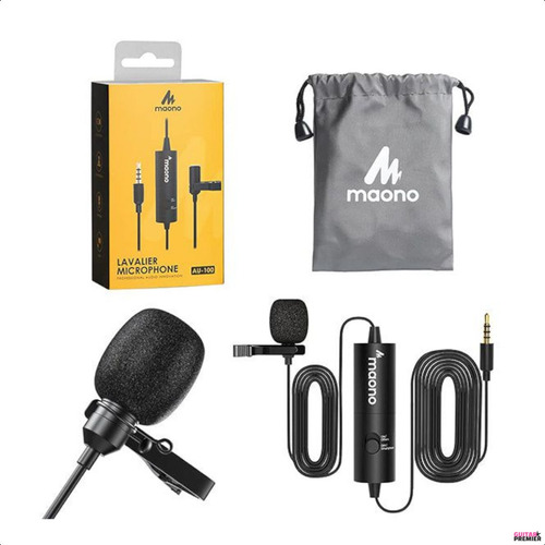 Microfono Lavalier Condenser Camara Celular Pc Tablet Maono