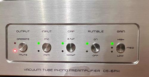 Pre Amplificador De Phono Cayin Valvular Cs-6ph Audio Hi End (Usado)