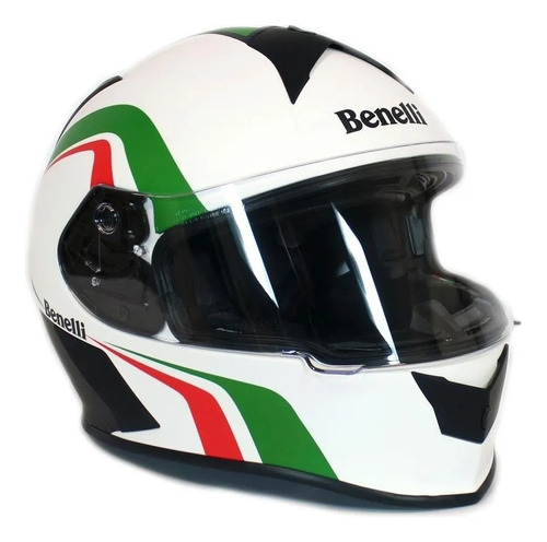 Casco Full Face Bg-28 White ''l'' Orig-b