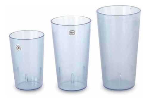 10 Vaso 12 Oz Transparentes Policarbonato