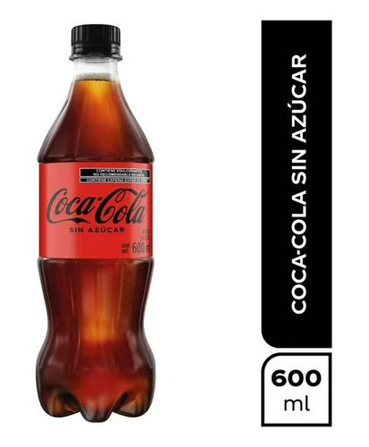 Coca Cola Sin Azúcar 600 Ml