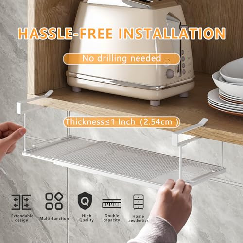 Organizador Extensible Debajo Del Estante Para Armarios
