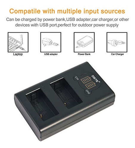 Cargador Bateria Para Panasonic Dmw Blc12 Blc12e (doble Lcd