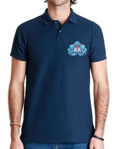 Parche Para Ropa Patchpros Mxhka-005-6 Termoadhesivo Color Azul Claro/gris Shark01 Tela Bordada 5 U