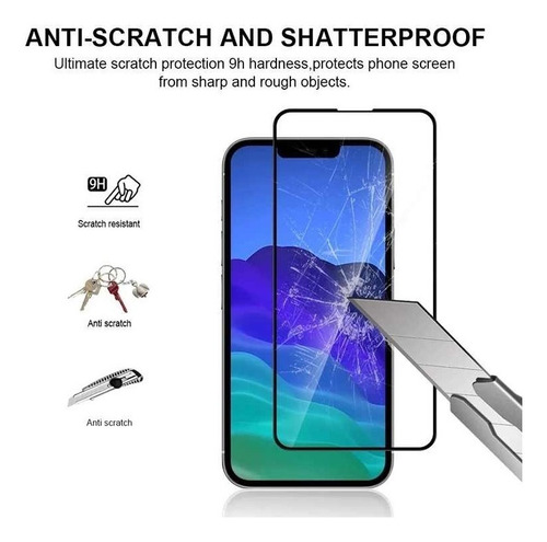 Película 3d Full Para iPhone 13 / 13 Pro / 13 Pro Max E Mini