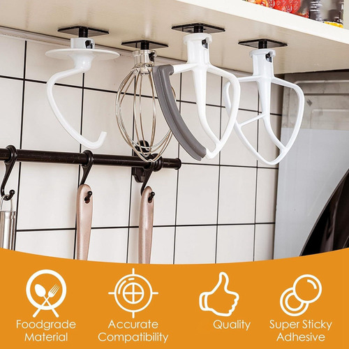 Soportes Para Batidora De Pie, Paquete De 4 Accesorios Para