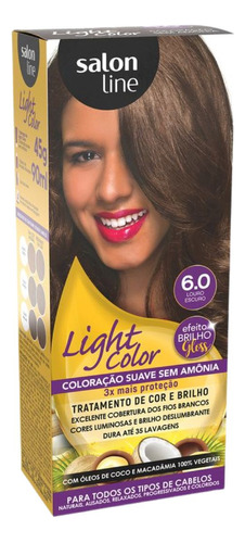 Coloração Suave Salon Line Light Color 6.0 Louro Escuro