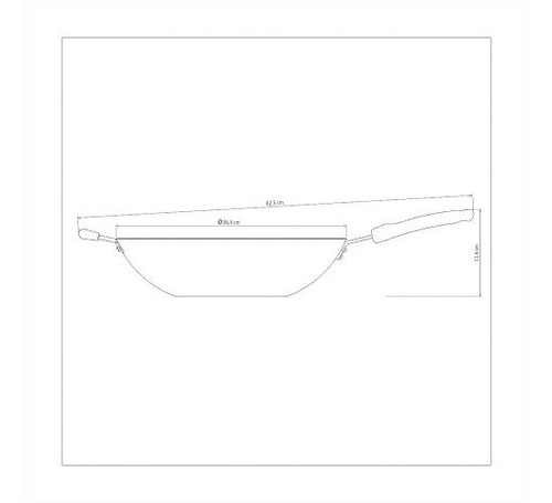 Sarten Wok Tramontina Antiadherente 36 Cm