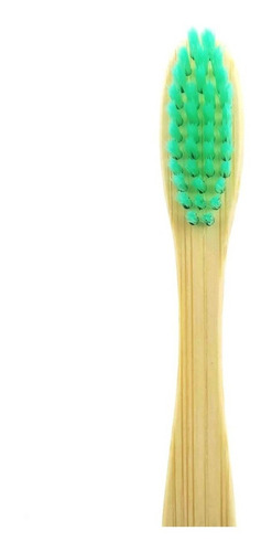 Imagen 3 de 10 de Set 10 Cepillos Dientes Madera Bambu Ecologico Cerda Suave