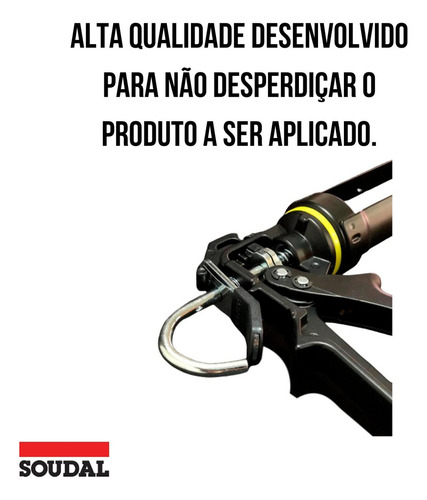 Aplicador Pistola De Silicone Cola Profissional Belga Soudal