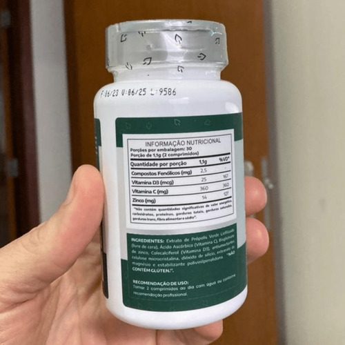 Propolis Extrato De Própolis Verde Lauton 60compr Vegano