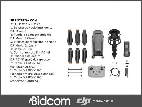 Drone Dji Mavic 3 Classic Fly More Combo Modo Nocturno