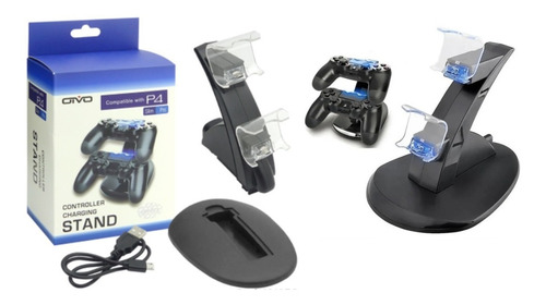 Cargador Doble Control Para Ps4 Dualshock Compatible 