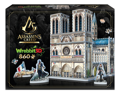 Assassin's Creed Unity - Notre Dame Puzzle 3d, 860 Pzs