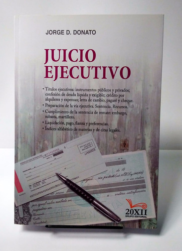 Donato, Jorge D. - Juicio Ejecutivo. Conforme Nuevo Cod Cyc