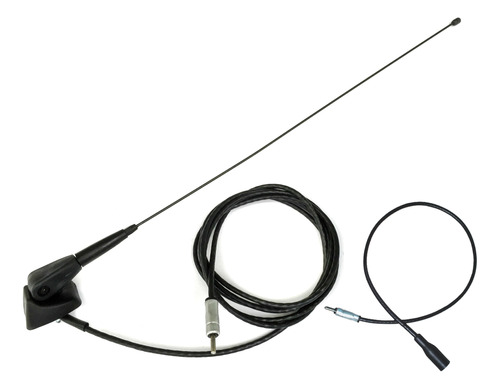 Antena Curta Preta Completa Haste Base Cabo Renault Master