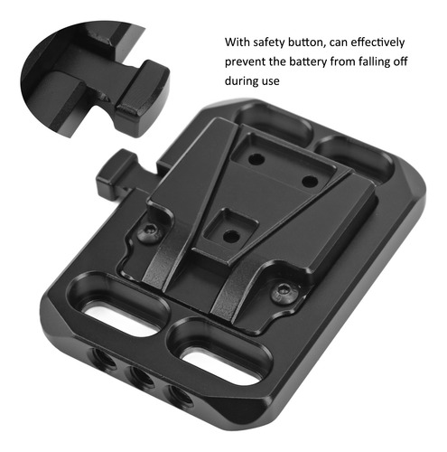 Adaptador De Batería Con Montaje En V, Base De Placa Metálic