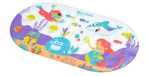 Alfombra Para Baño Multikids Baby Fondo De Mar Bb1100