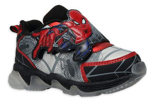 Zapatos De Niño Spider Man Con Luces Importados Originales 