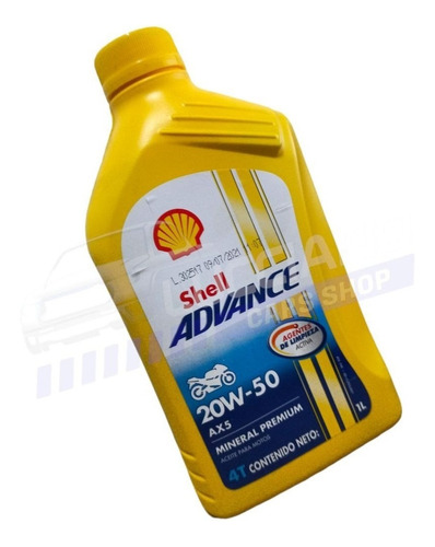 Aceite Para Motos 4t Shell 20w50. Mineral