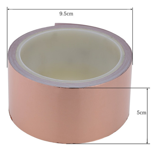 50mm * 10m Fita De Folha De Cobre Um Lado Emi Blindagem Únic