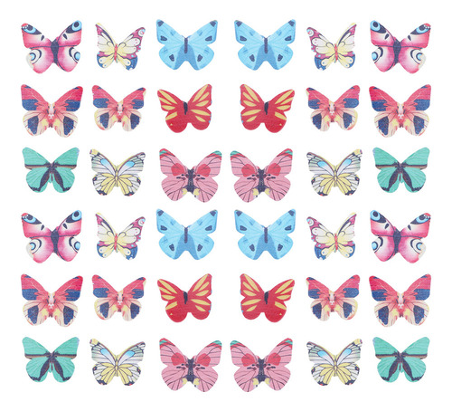 Papel Adhesivo Con Forma De Arroz Para Decorar Mariposas, 60