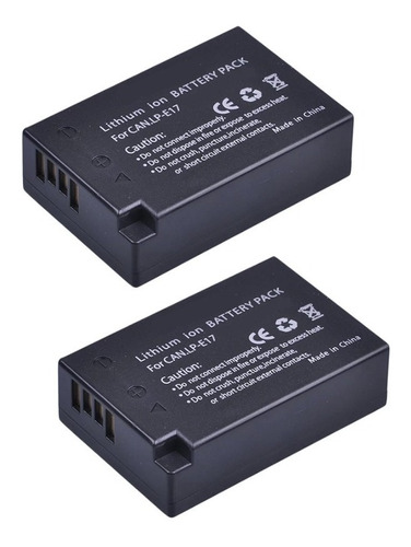 2 Baterías Lp-e17 Alternativa Canon T6i T7i T6s 77d M3 M5 M6