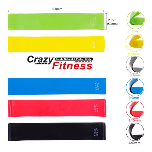 Mini Banda Circular Tension Media 500 X 50 X 0.7mm Crazyshop