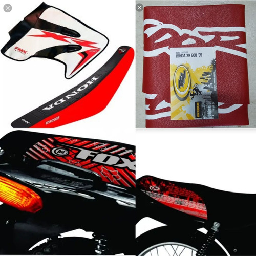 Tapizado Honda Xr 100 93 Al 98 Rojo Moto Avenida