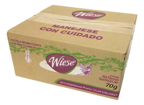 Pastilla Para Baño Wiese 70gr Caja De 50pz Npare28 6 Cajas