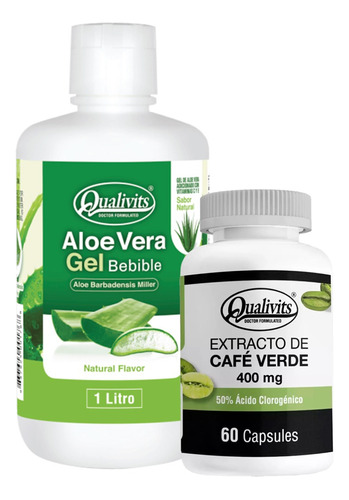 Extracto De Café Verde + Aloe Vera Bebible 1l - Qualivits