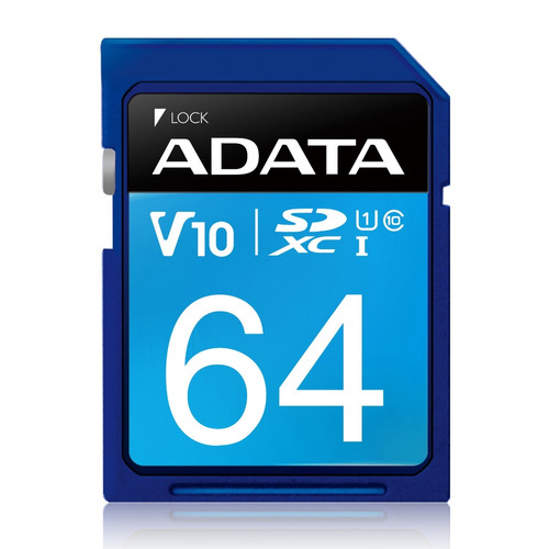 Adata Memoria Sd 64gb Uhs-i Clase 10 Camaras 50mb/s