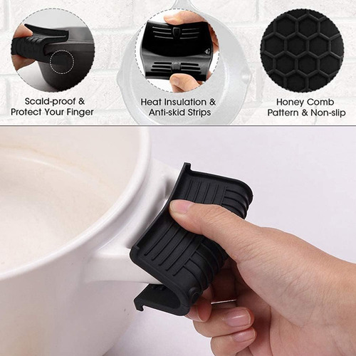 Funda De Silicona Para Mango Caliente, Paquete De 4 Fundas D