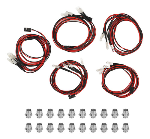 Luces Rc De Coche Con Control Remoto, 5 Unidades, 4 Led, Col