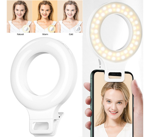 Light Ring For Selfies, Circular Led Light For Phone C