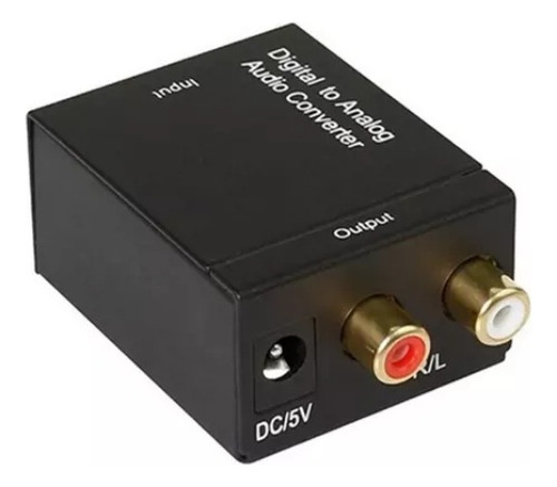 Convertidor Optico A Rca Analogico + Cable Digital Audio 