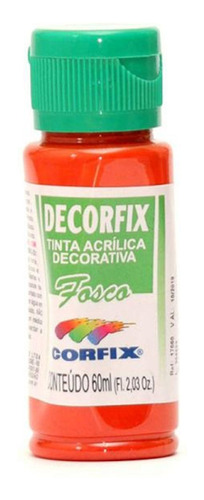 Tinta Decorfix Fosca 357 Vermelho Tomate 60ml