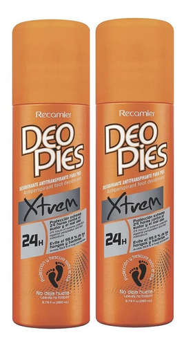 Desodorante Deo Pies Xtreme 260 Ml Prec - mL Fragancia Suave & Agradable