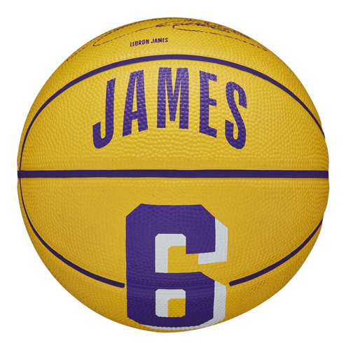 Minipelota de baloncesto #3 con el icono de un jugador de la NBA - Lebron James