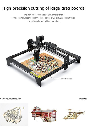 Grabador Láser A5 De 30 W, Protección Ocular De 5500 Mw, Máq