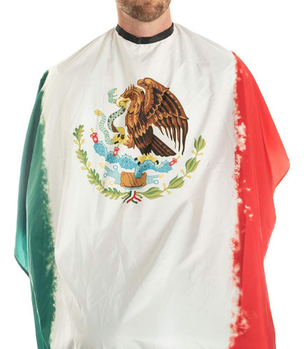 Capa De Bandera De Mexico Para Peluqueros Y Estilistas