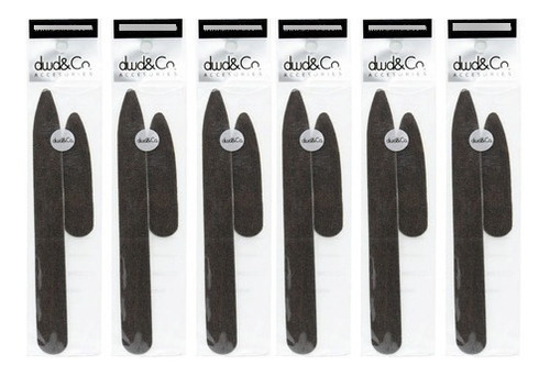 Diswald & Co Kit X6 Lima X2 Cartón Lavable Manicuría Cod. 1
