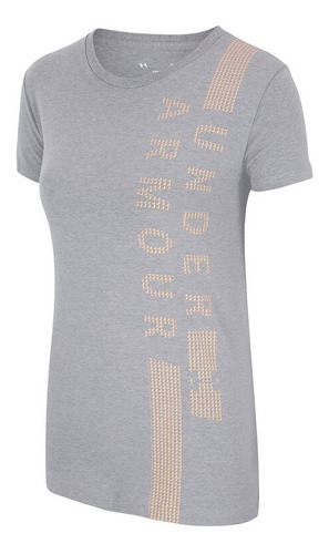 Under Armour Polera Camiseta Ua Graphic Vertical Wm-gry