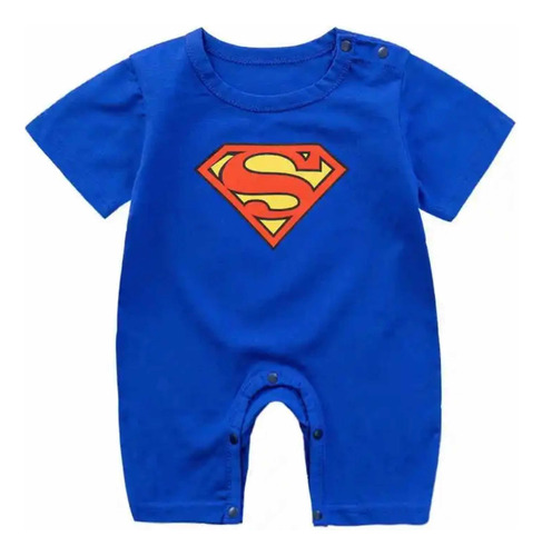 Body Bebé Con Diseño Superman