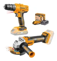 Comprar Taladro Atornillador 20v Amoladora Brushlees Ingco Cortador