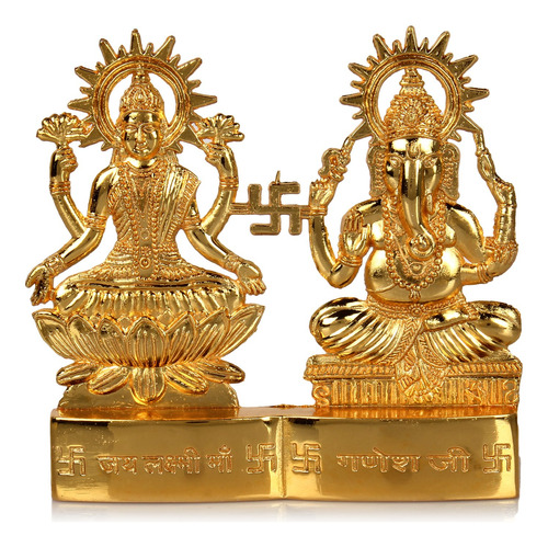Hashcart (4 inch) Hindú Dios Laxmi Ganesh Set Estatua Íd.